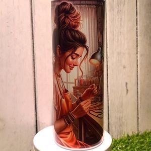 BEAD JEWELRY CRAFTING TUMBLER NWT  20 oz SS Skinny Tumbler w lid